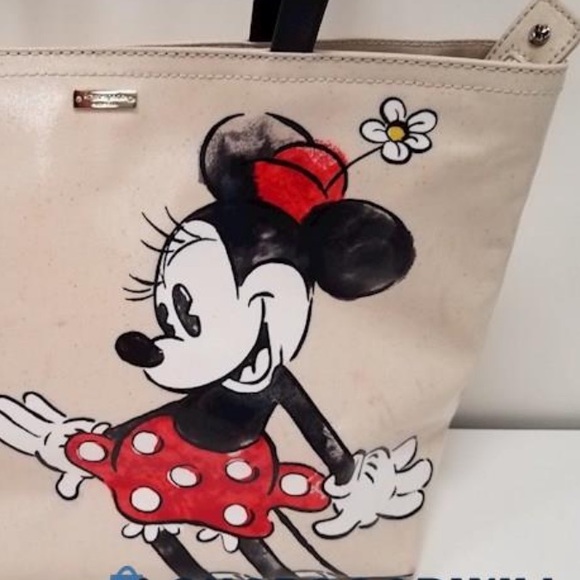 KATE SPADE DISNEY MINNIE MOUSE Zip Top TOTE Purse Handbag - Picture 7 of 10